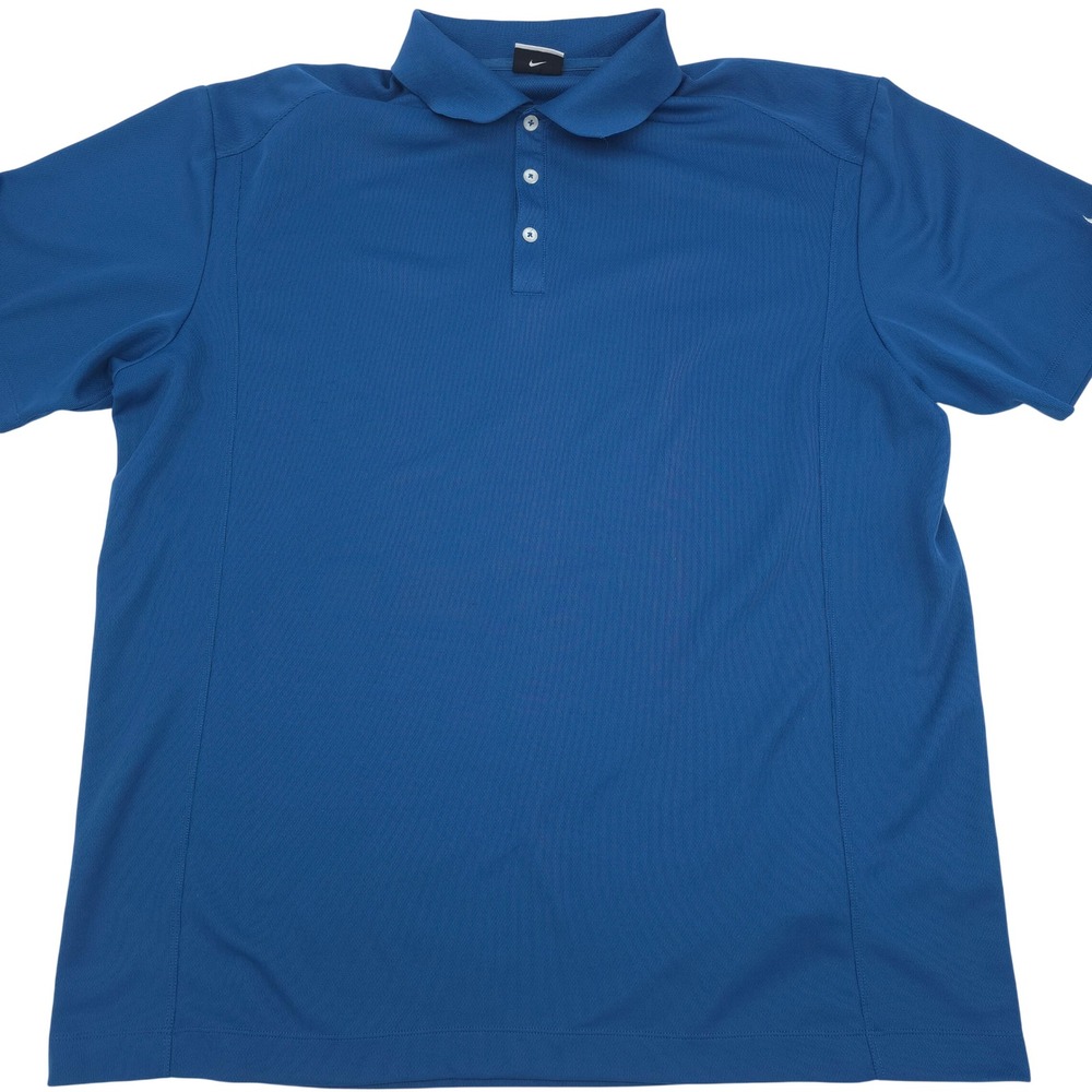 Nike Golf Fit Dry Performance Blue Polo Shirt Mens XXL